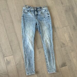 Express Light Blue Skinny Jeans